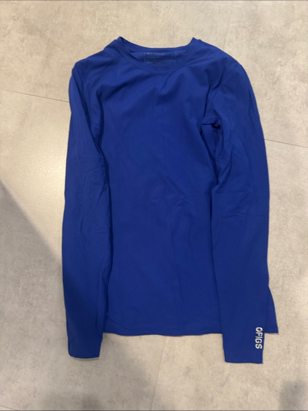 FIGS Salta Seamless Long Sleeve Underscrub Royal Blue Women’s XS